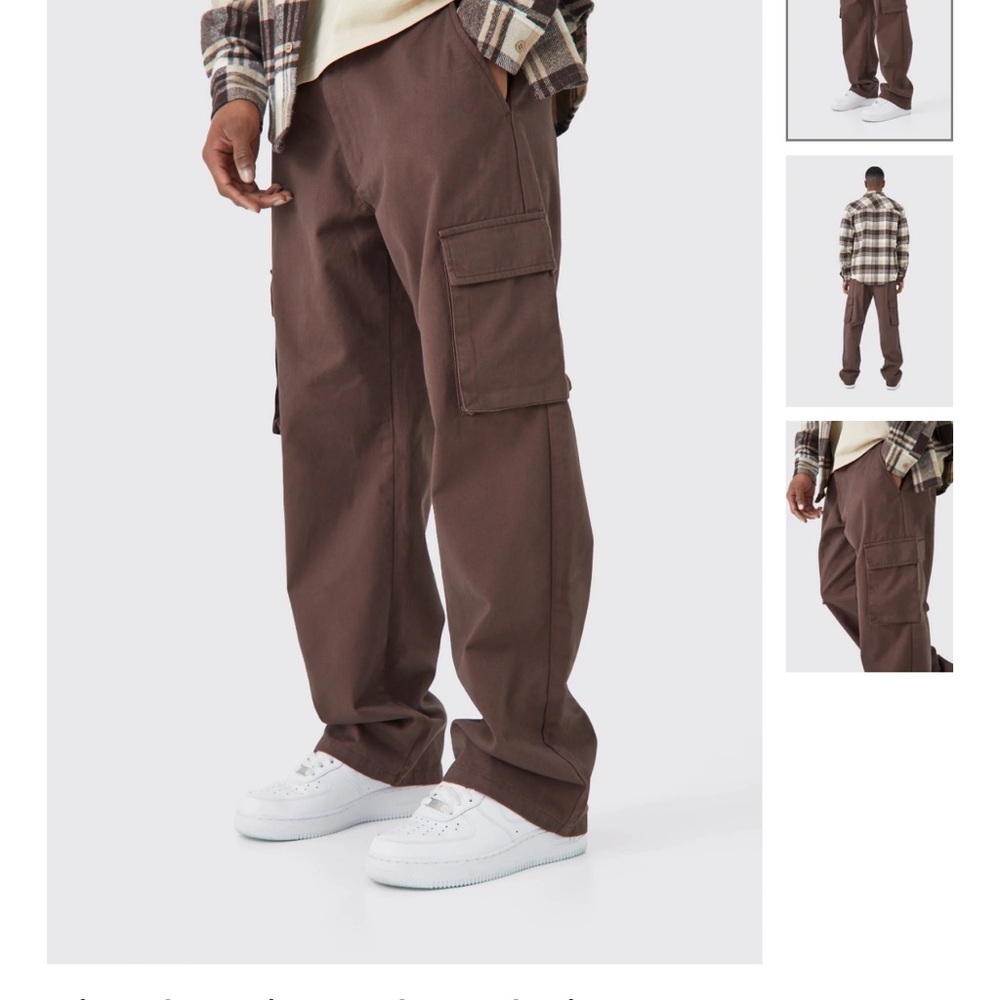 Men's Brown Cargo Pants